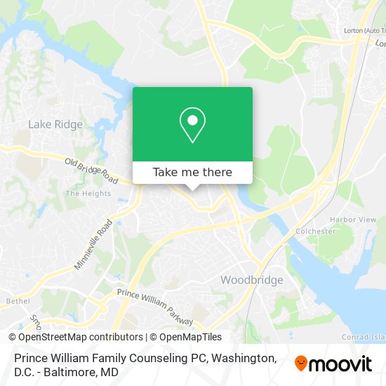 Mapa de Prince William Family Counseling PC