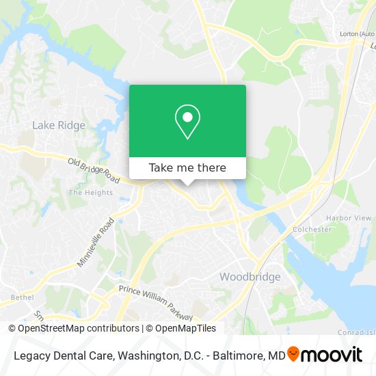 Mapa de Legacy Dental Care