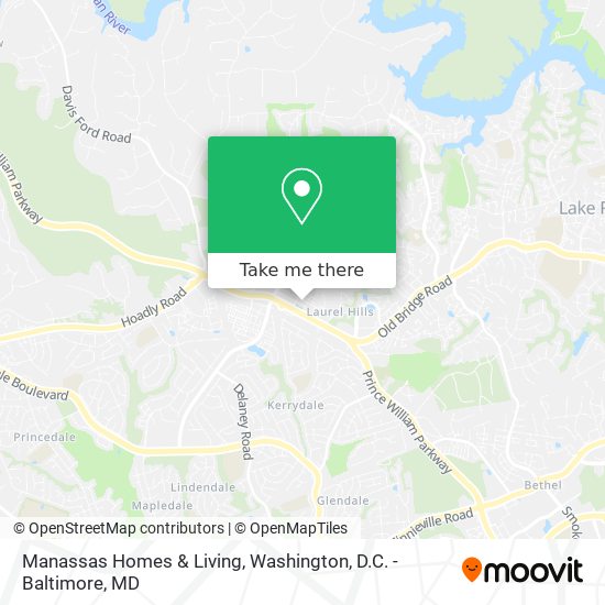 Manassas Homes & Living map