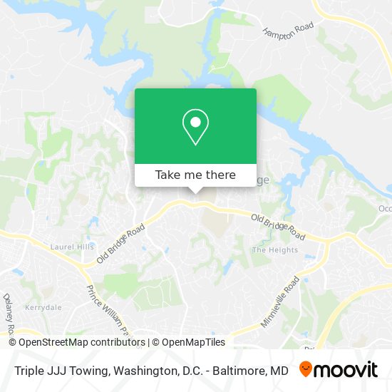 Triple JJJ Towing map