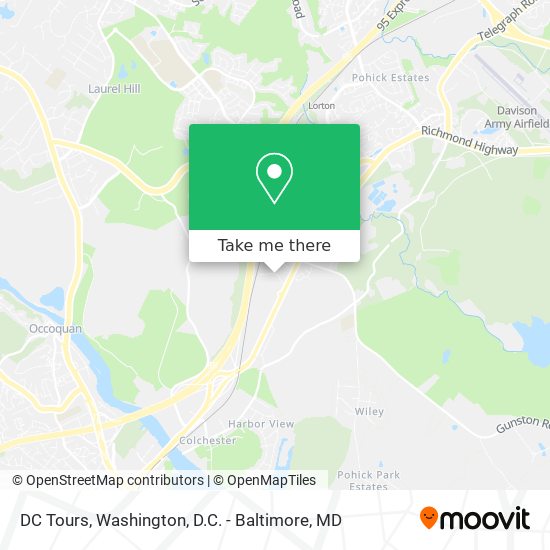 Mapa de DC Tours