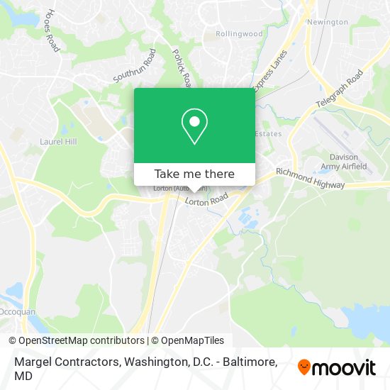 Margel Contractors map