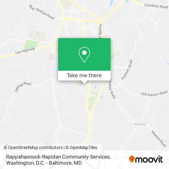 Rappahannock-Rapidan Community Services map