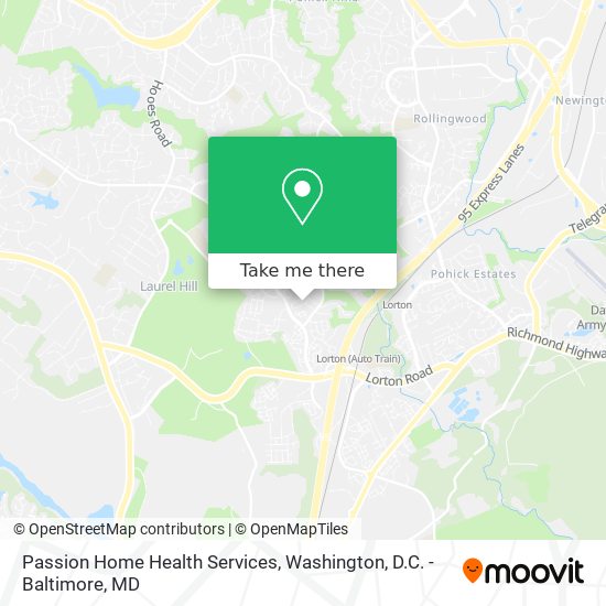 Mapa de Passion Home Health Services