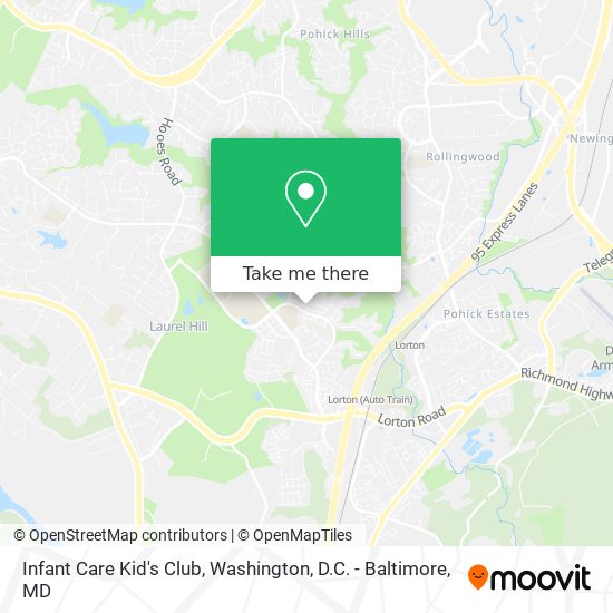 Infant Care Kid's Club map