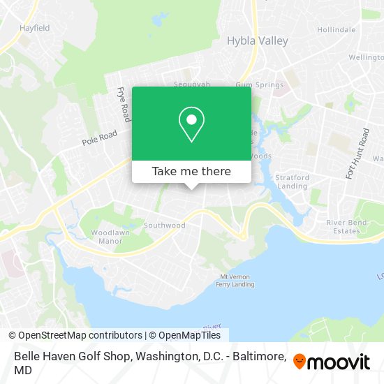 Belle Haven Golf Shop map