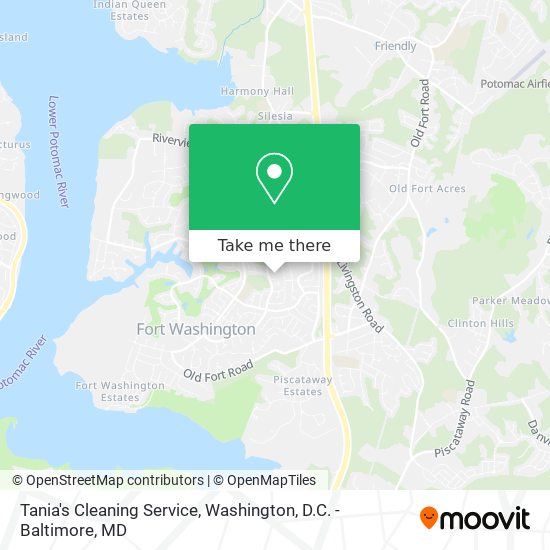 Mapa de Tania's Cleaning Service