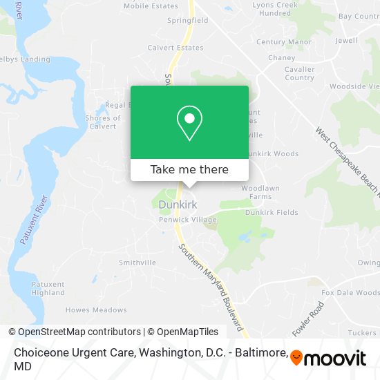 Choiceone Urgent Care map