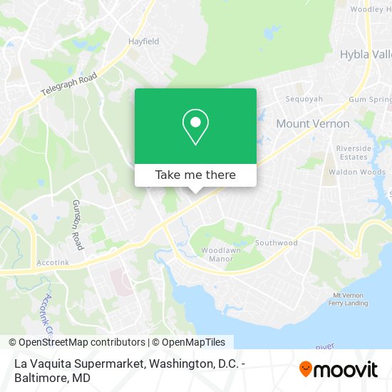 Mapa de La Vaquita Supermarket