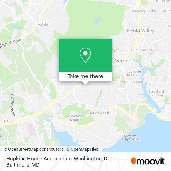 Hopkins House Association map