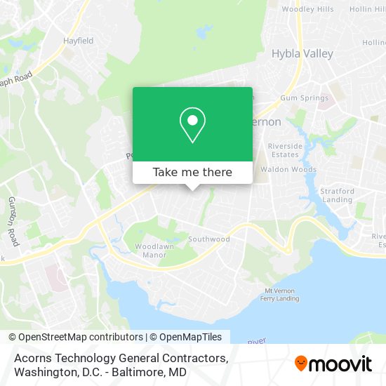 Mapa de Acorns Technology General Contractors