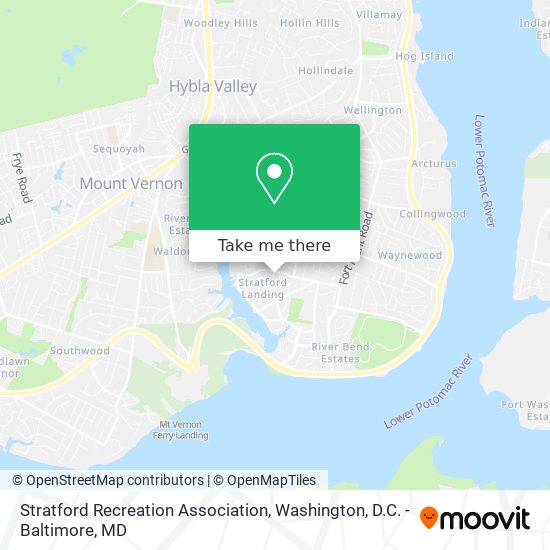 Mapa de Stratford Recreation Association