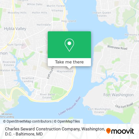 Charles Seward Construction Company map