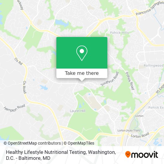 Mapa de Healthy Lifestyle Nutritional Testing