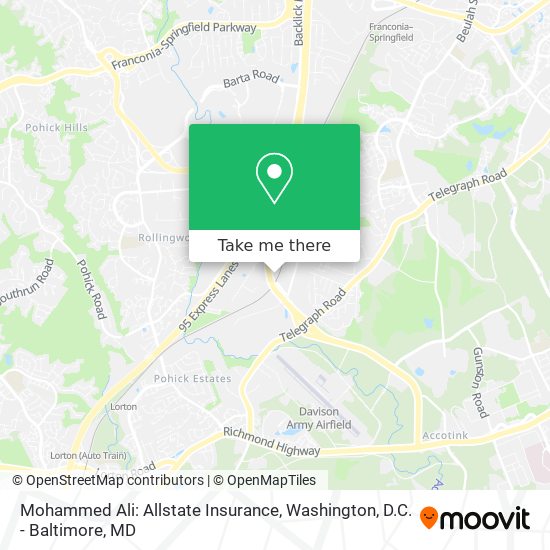 Mapa de Mohammed Ali: Allstate Insurance