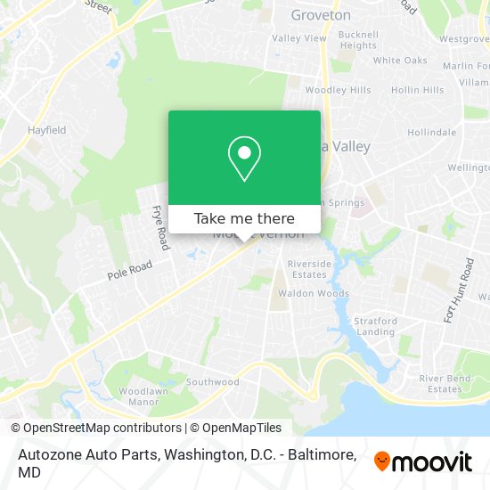 Autozone Auto Parts map