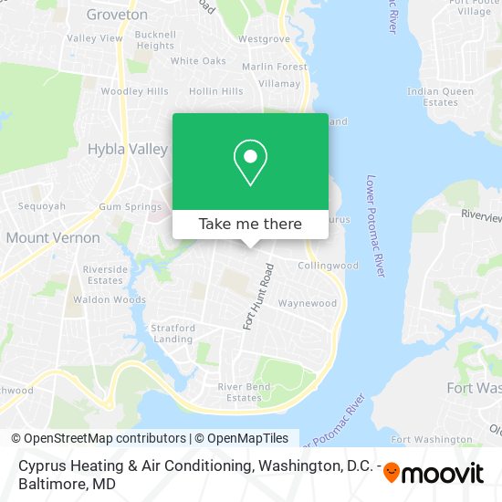 Cyprus Heating & Air Conditioning map