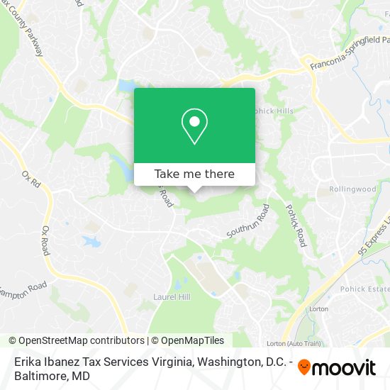 Erika Ibanez Tax Services Virginia map