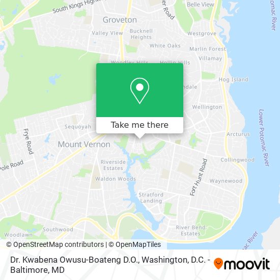 Dr. Kwabena Owusu-Boateng D.O. map