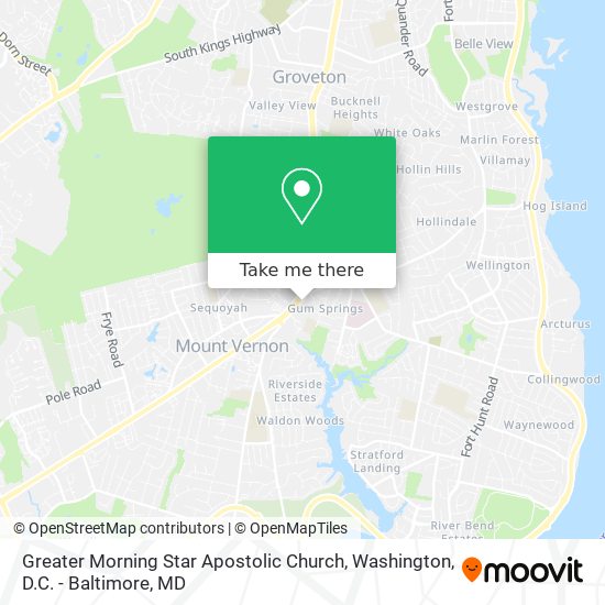 Mapa de Greater Morning Star Apostolic Church