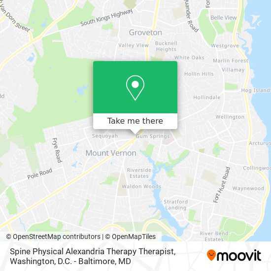 Spine Physical Alexandria Therapy Therapist map