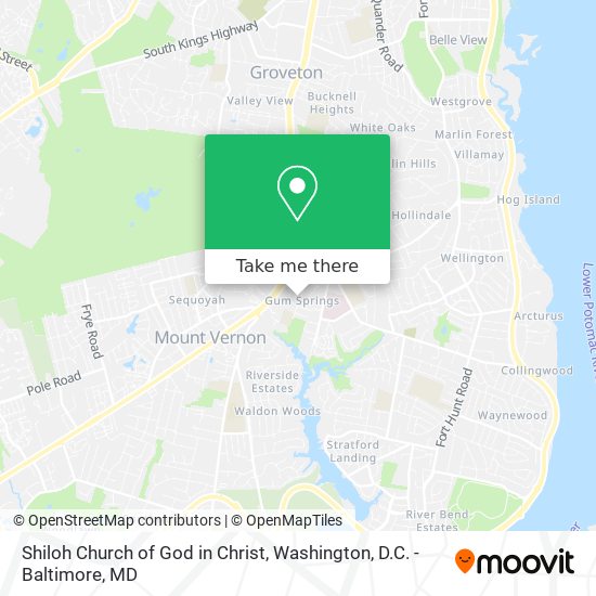 Mapa de Shiloh Church of God in Christ