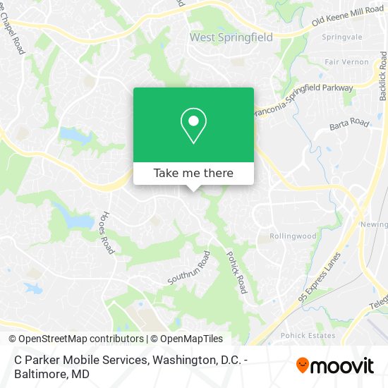 C Parker Mobile Services map