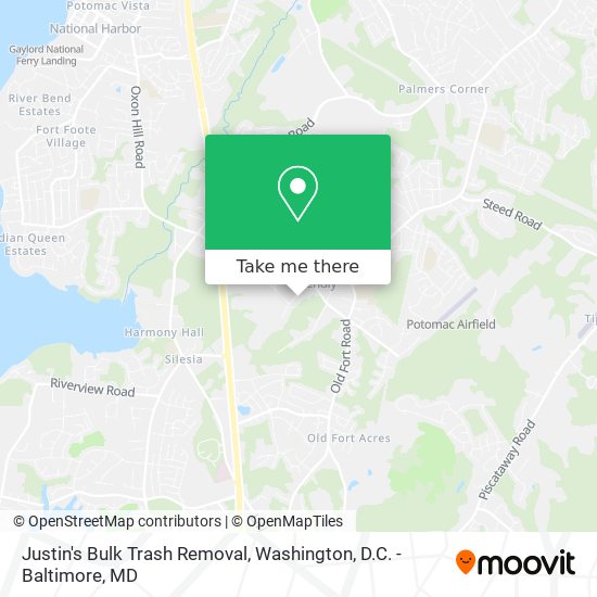 Justin's Bulk Trash Removal map