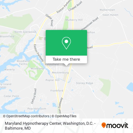 Maryland Hypnotherapy Center map