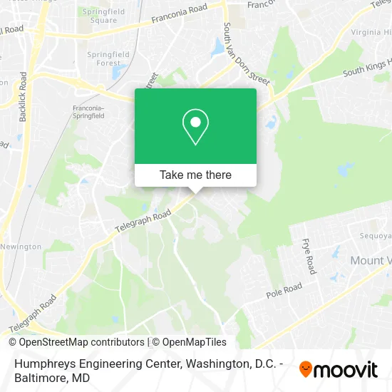 Humphreys Engineering Center map