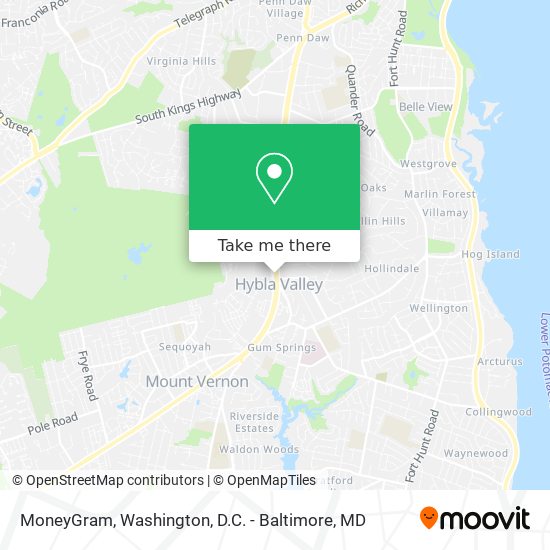 MoneyGram map