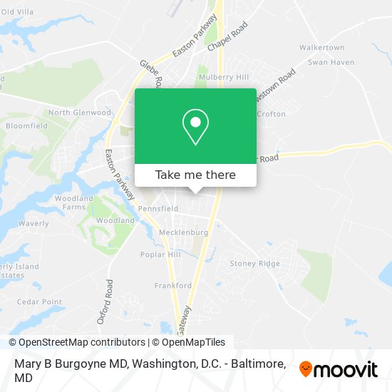 Mary B Burgoyne MD map