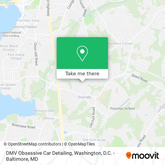 DMV Obsessive Car Detailing map