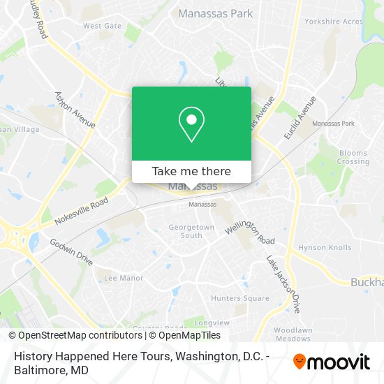 History Happened Here Tours map