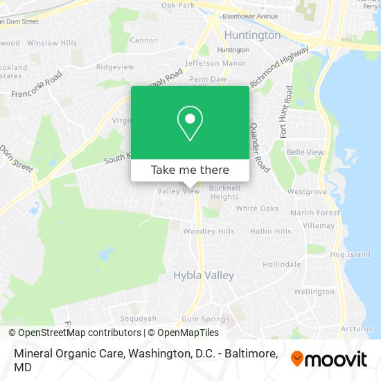 Mineral Organic Care map