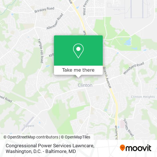 Congressional Power Services Lawncare map