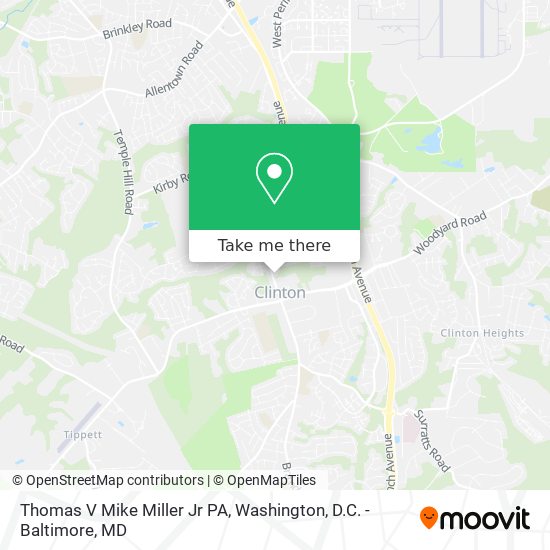 Thomas V Mike Miller Jr PA map