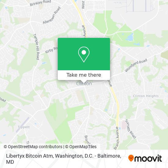 Mapa de Libertyx Bitcoin Atm