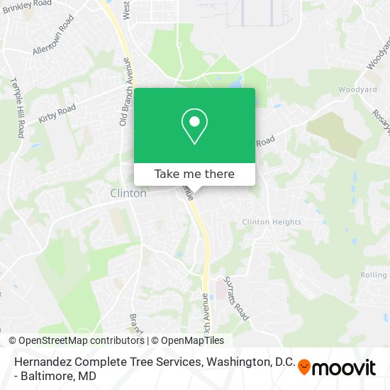 Mapa de Hernandez Complete Tree Services