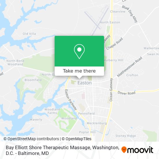 Mapa de Bay Elliott Shore Therapeutic Massage