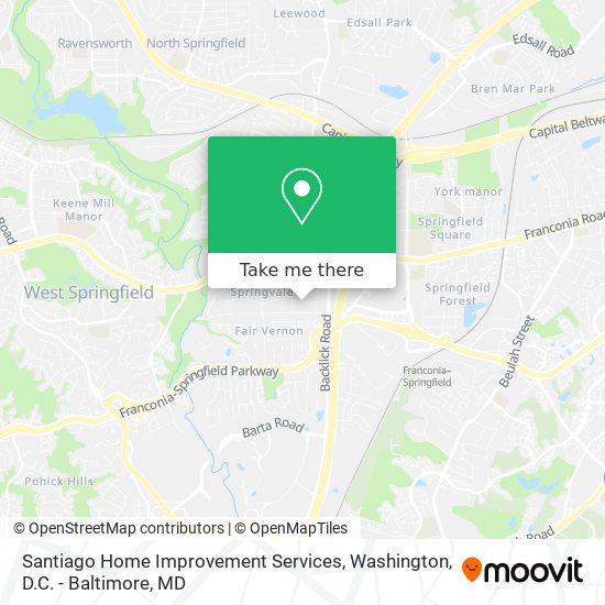 Mapa de Santiago Home Improvement Services