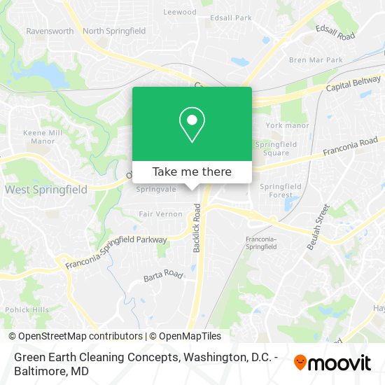 Green Earth Cleaning Concepts map