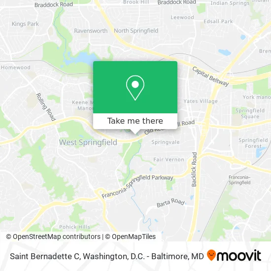 Saint Bernadette C map