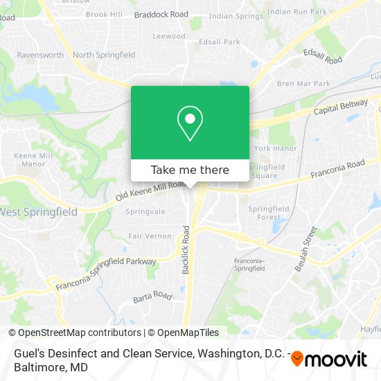 Guel's Desinfect and Clean Service map