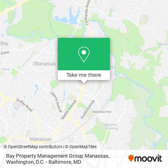 Bay Property Management Group Manassas map