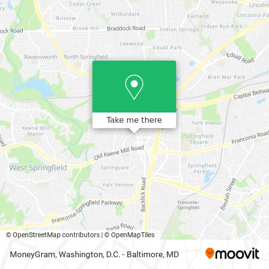 MoneyGram map