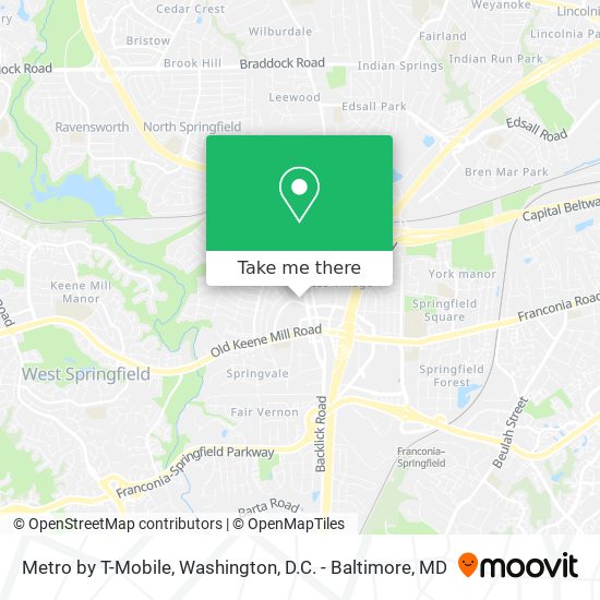 Metro by T-Mobile map