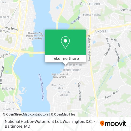 National Harbor-Waterfront Lot map
