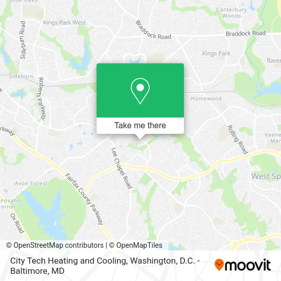 Mapa de City Tech Heating and Cooling