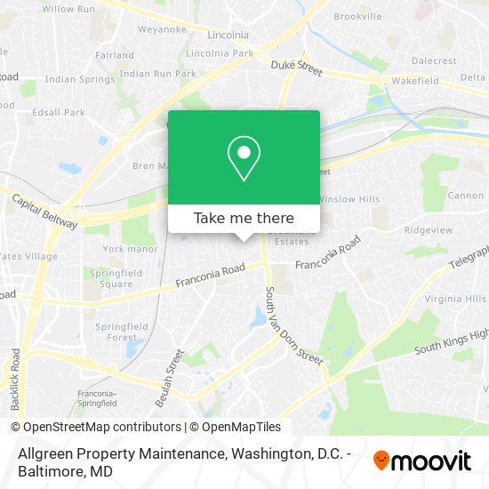 Mapa de Allgreen Property Maintenance